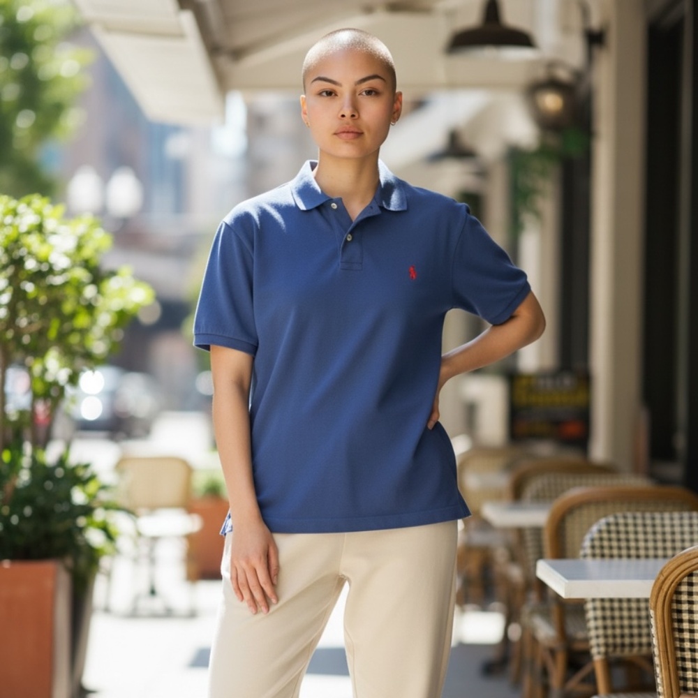 NWT Blue XL Mens The Iconic Mesh Polo Shirt - Picture 5 of 11